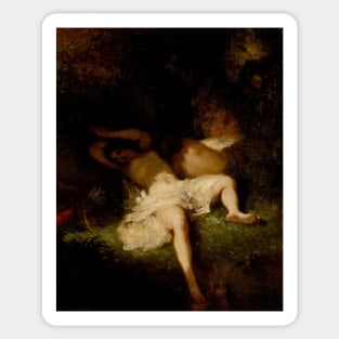 Diana Resting by Jean-Francois Millet Sticker